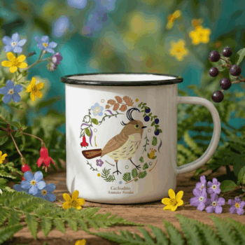 Tazon enlozado cachudito